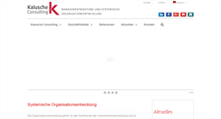 Desktop Screenshot of kalusche-consulting.de